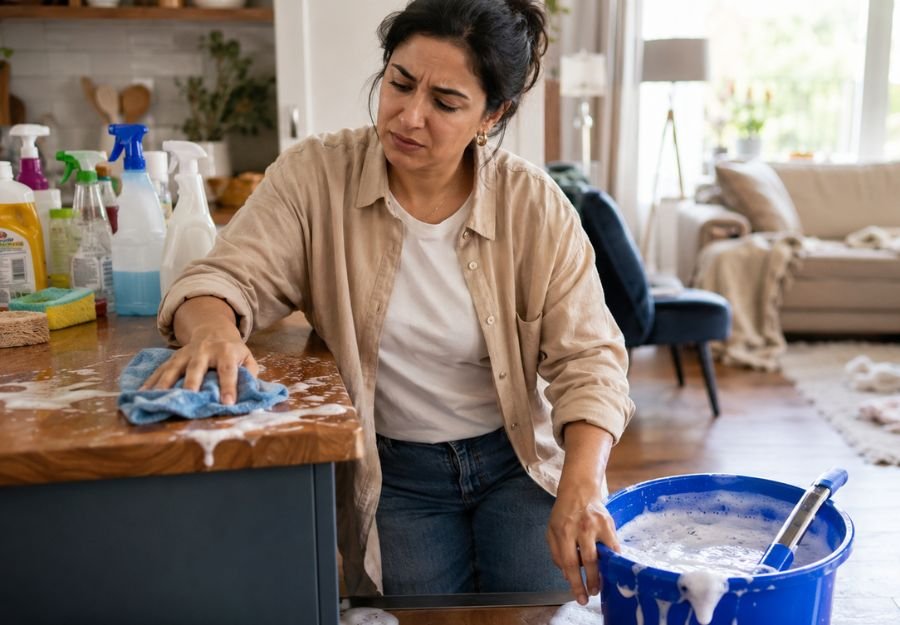 أخطاء شائعة أثناء تنظيف المنزل