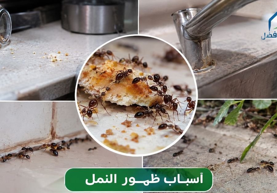 أسباب ظهور النمل