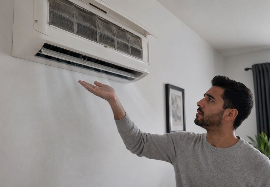 ضعف دفع الهواء