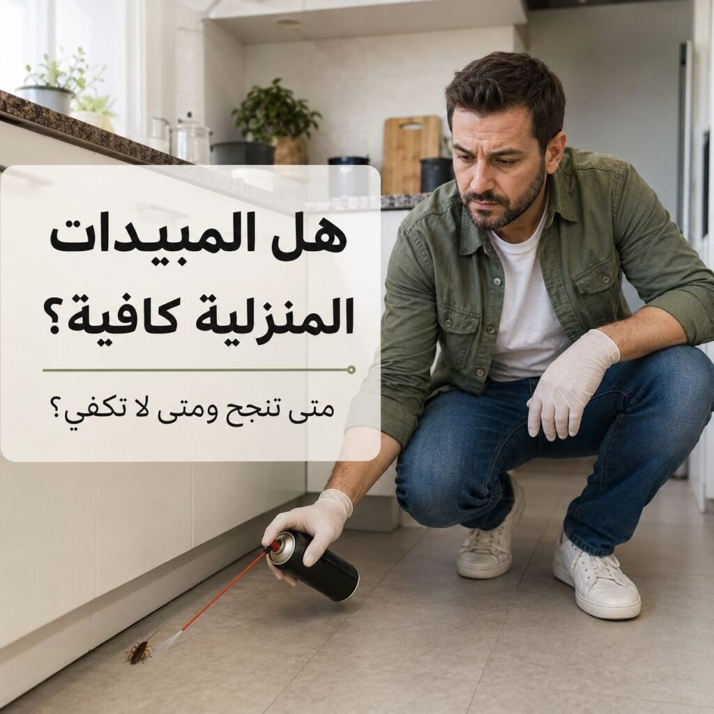 هل المبيدات المنزلية كافية