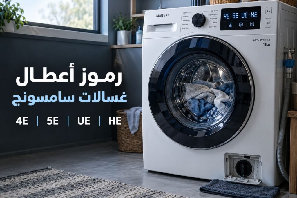 رموز أعطال غسالات سامسونج