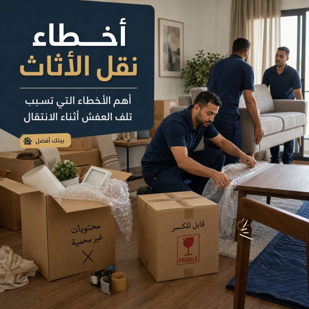 أخطاء نقل الأثاث