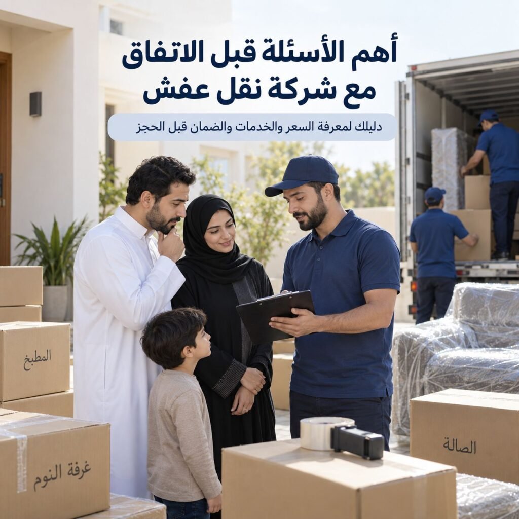 أسئلة قبل الاتفاق مع شركة نقل