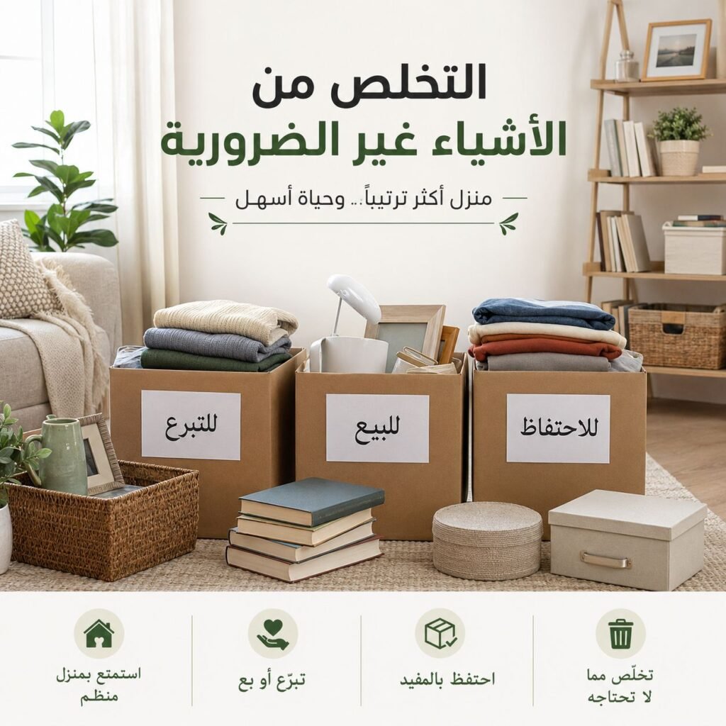 التخلص من الأشياء غير الضرورية