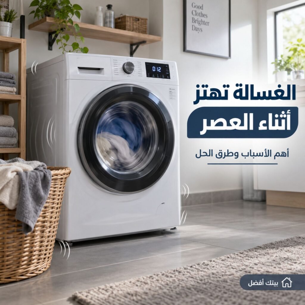الغسالة تهتز أثناء العصر