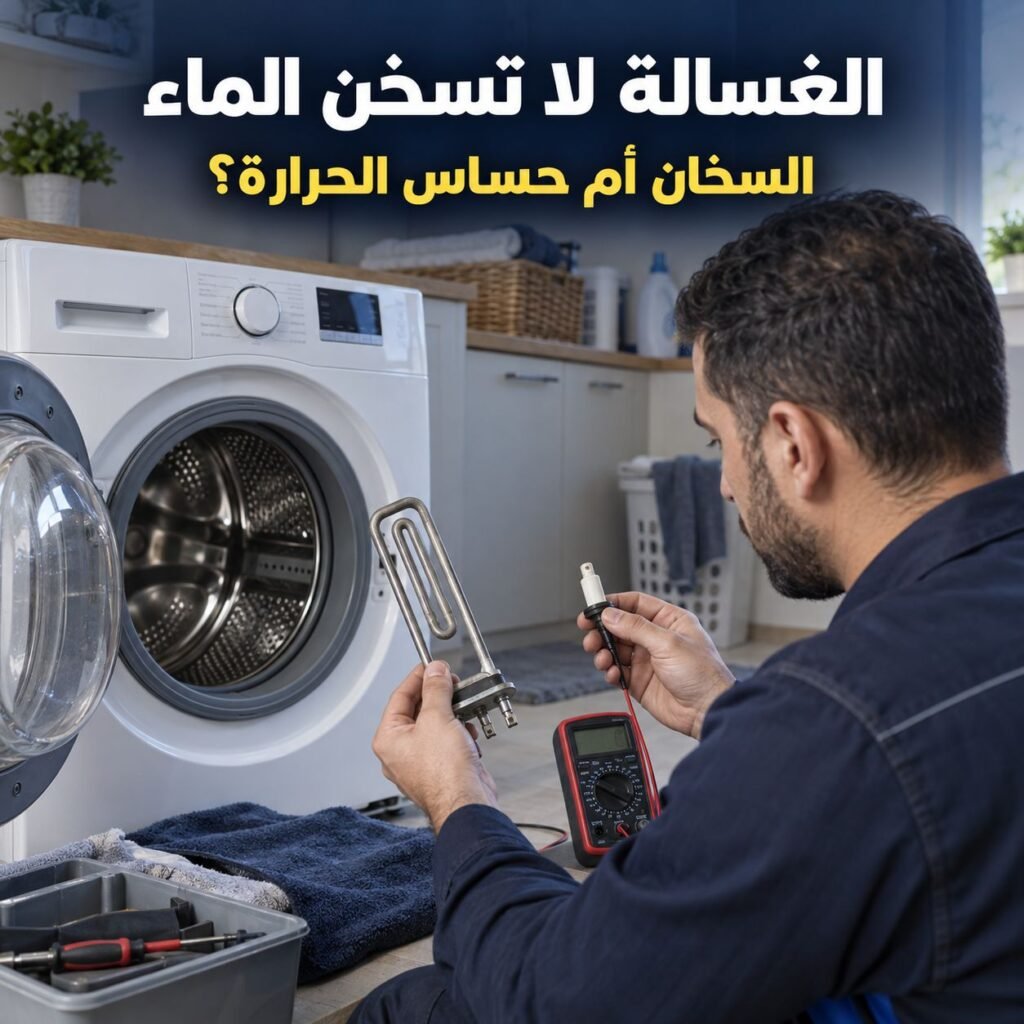 الغسالة لا تسخن الماء