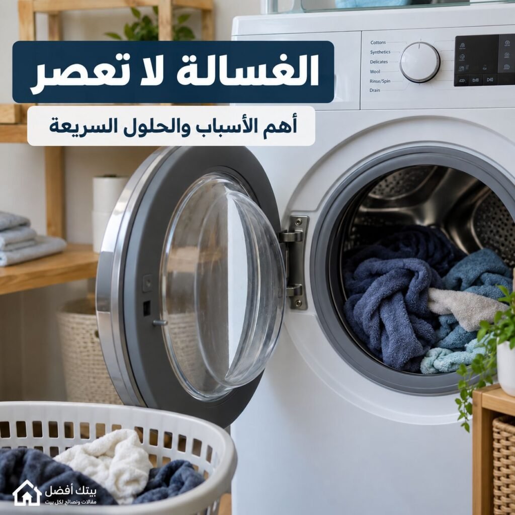 الغسالة لا تعصر