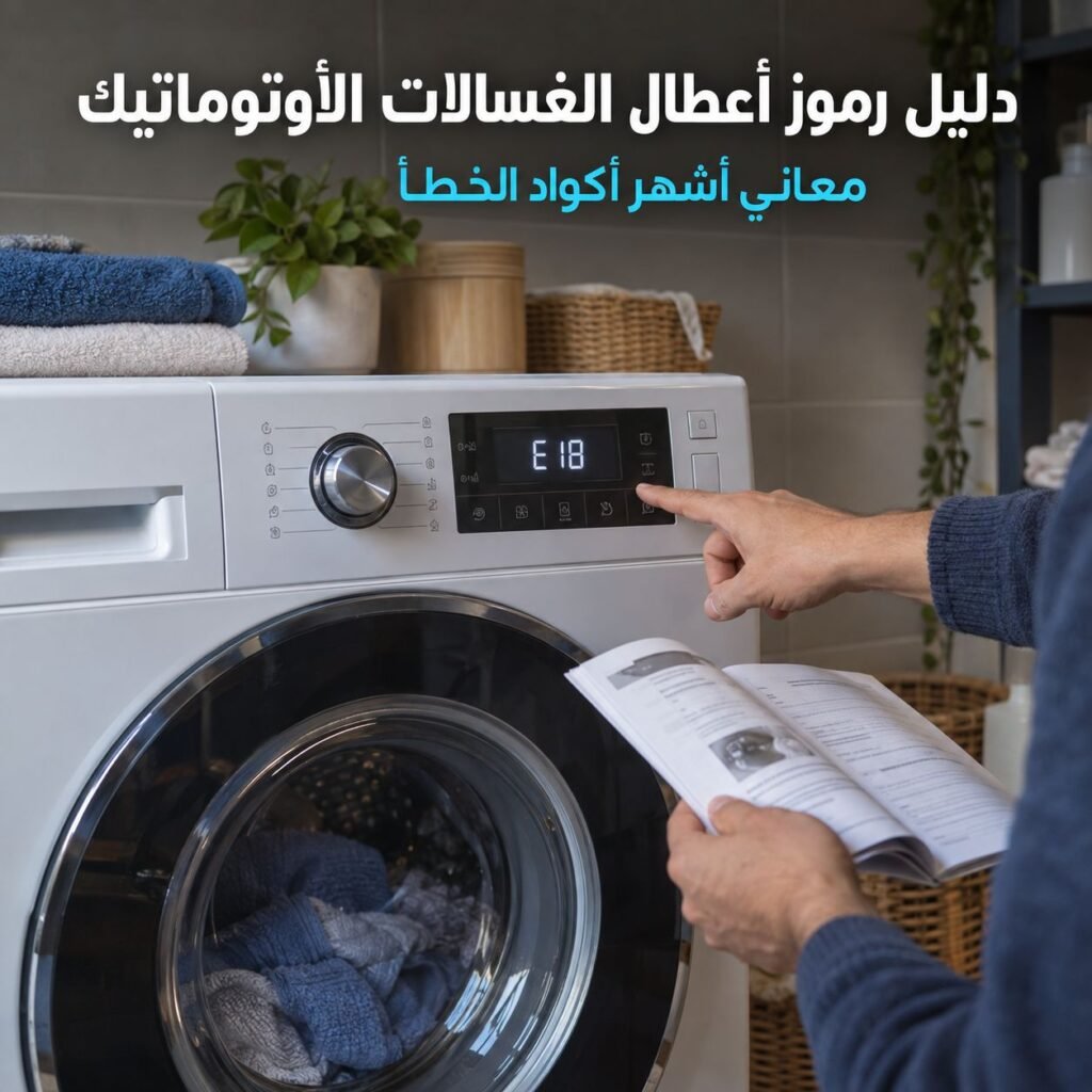 رموز أعطال الغسالات الأوتوماتيك ماذا تعني ولماذا تظهر؟