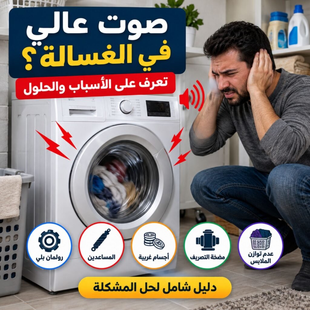 صوت عالي في الغسالة