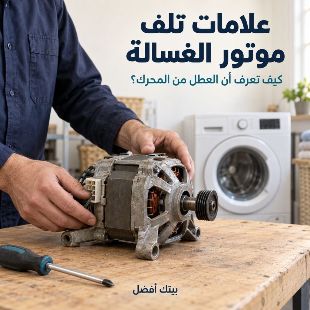 علامات تلف موتور الغسالة