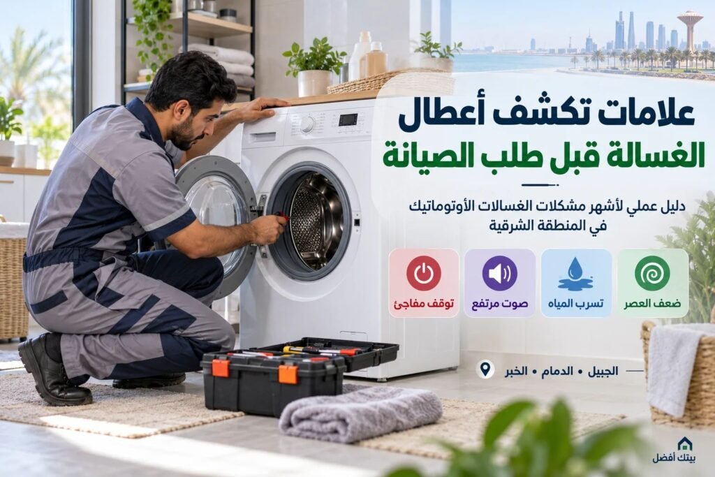 علامات عطل الغسالة