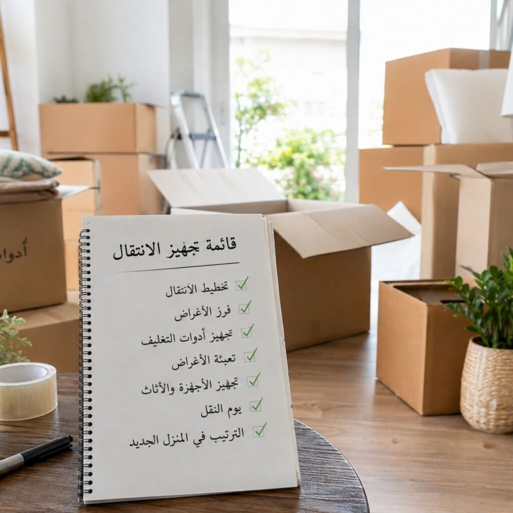 قائمة تجهيز الانتقال