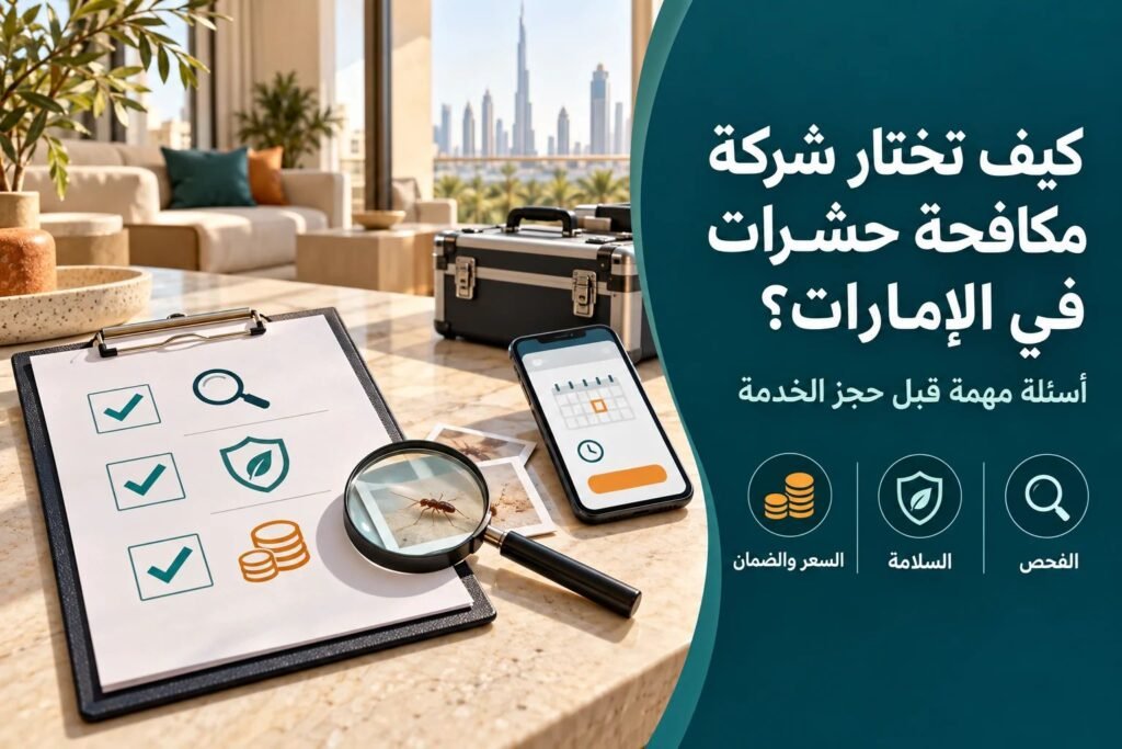 كيف تختار شركة مكافحة الحشرات