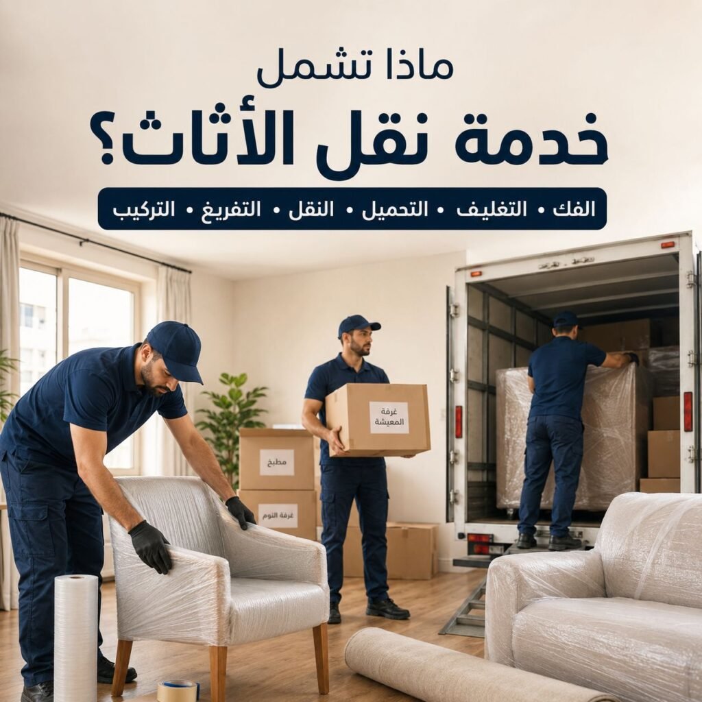 ماذا تشمل خدمة نقل الأثاث