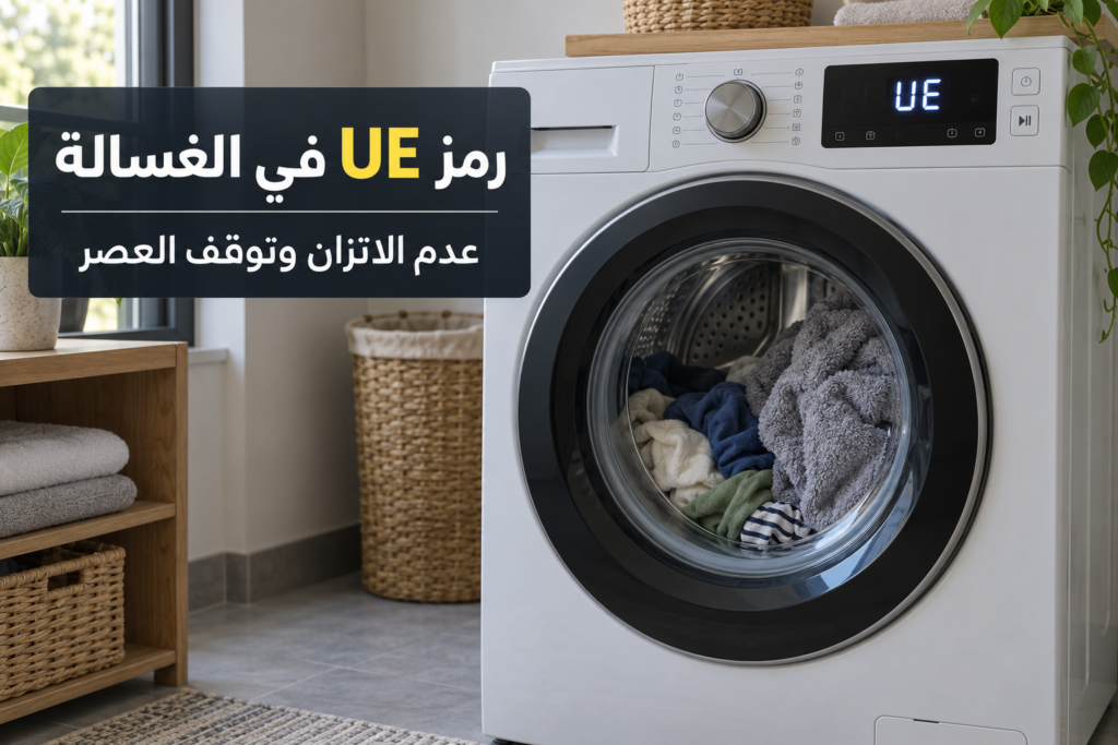 معنى رمز ue في الغسالة وعلاقته بالعصر